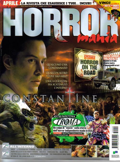 HORROR MANIA magazine side cover Issue 9 April 2005