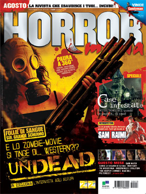HORROR MANIA magazine side cover Issue 13 August 2005