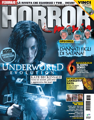 HORROR MANIA magazine side cover Issue 20 February 2006