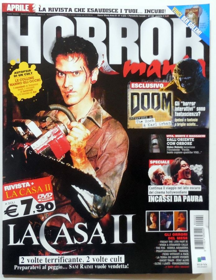 HORROR MANIA magazine side cover Issue 22 April 2006