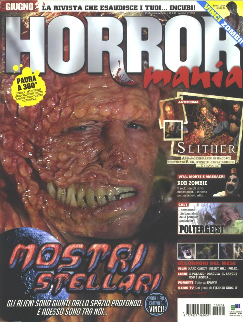 HORROR MANIA magazine side cover Issue 24 June 2006