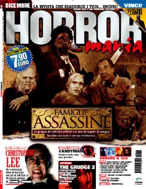 HORROR MANIA magazine side cover Issue 29 December 2006