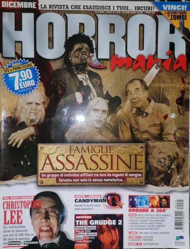 HORROR MANIA magazine side cover Issue 30 December 2006