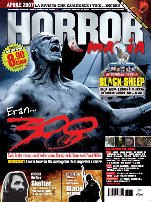 HORROR MANIA magazine side cover Issue 34 April 2007