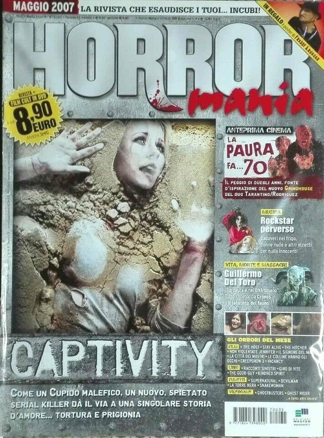 HORROR MANIA magazine side cover Issue 35 May 2007