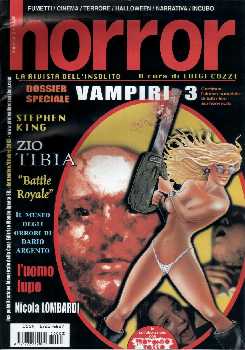 HORROR LA RIVISTA DELL INSOLITO magazine side cover Issue 3 September/October 2003