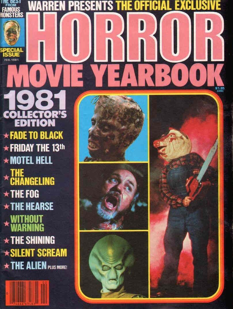 FAMOUS MONSTERS OF FILMLAND magazine side cover February 1981