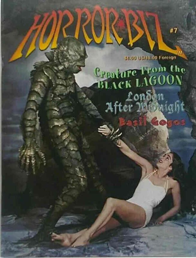 HORROR BIZ magazine side cover Issue 7  2001