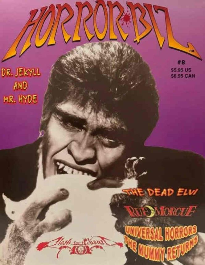 HORROR BIZ magazine side cover Issue 8  2003