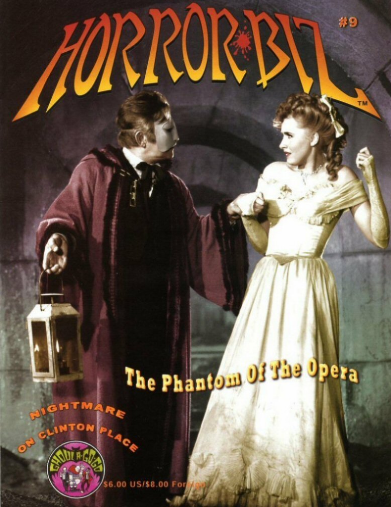 HORROR BIZ magazine side cover Issue 9  2004