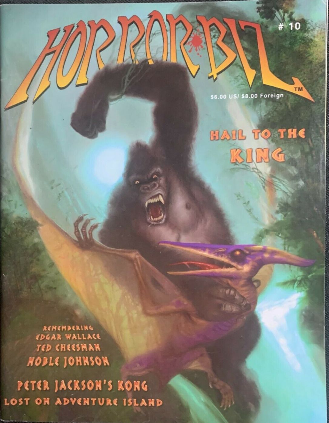 HORROR BIZ magazine side cover Issue 10  2004