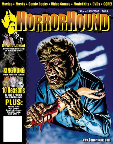 HORRORHOUND magazine side cover Issue 1 Winter 2005