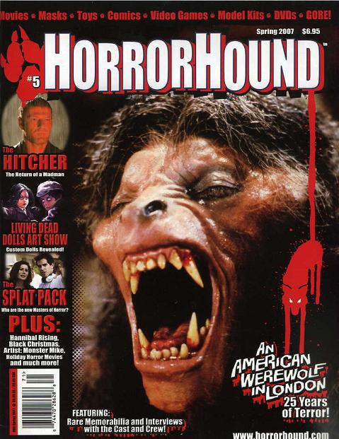 HORRORHOUND magazine side cover Issue 5 Spring 2007