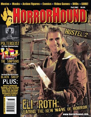HORRORHOUND magazine side cover Issue 7 Fall 2007