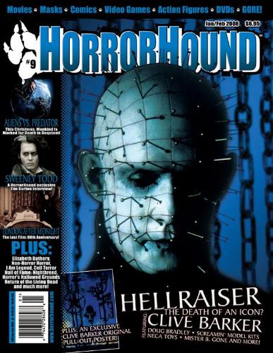 HORRORHOUND magazine side cover Issue 9 January-February 2008