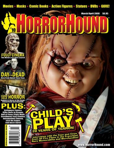 HORRORHOUND magazine side cover Issue 10 March/April 2008