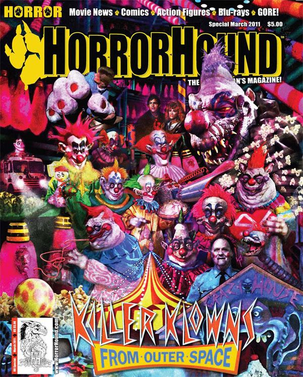 HORRORHOUND magazine side cover  Special # 4 Indianapolis convention March 2011