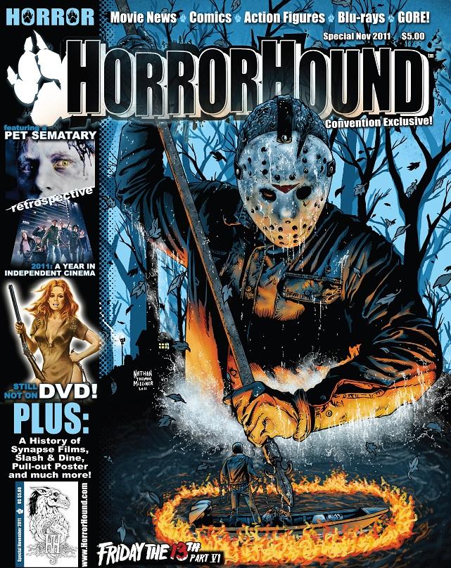 HORRORHOUND magazine side cover  Special # 5 Cincinnati Convention November 2011
