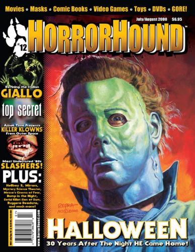 HORRORHOUND magazine side cover Issue 12 July-August 2008