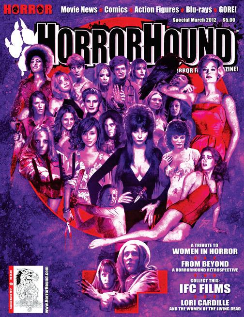 HORRORHOUND magazine side cover  Special # 6 Indianapolis convention March 2012