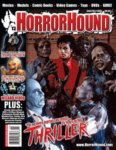 HORRORHOUND magazine side cover Issue 13 September-October 2008