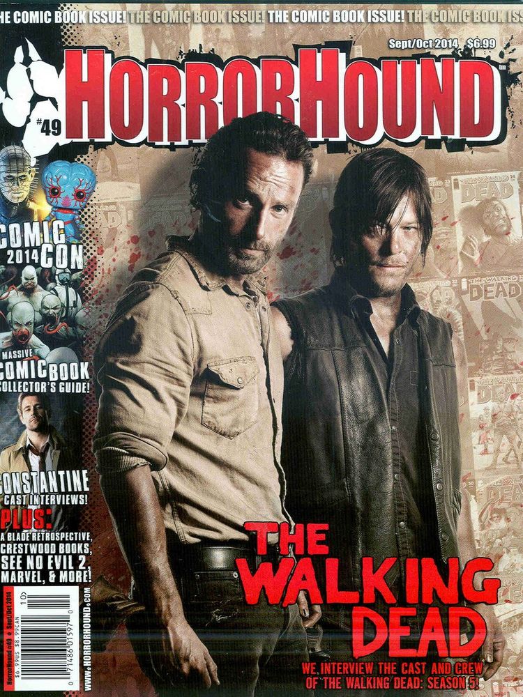 HORRORHOUND magazine side cover Issue 49 September/October 2014
