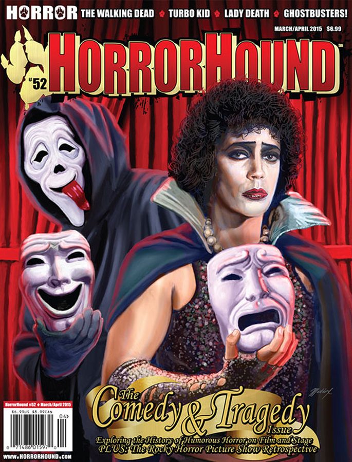 HORRORHOUND magazine side cover Issue 52 March/April 2015