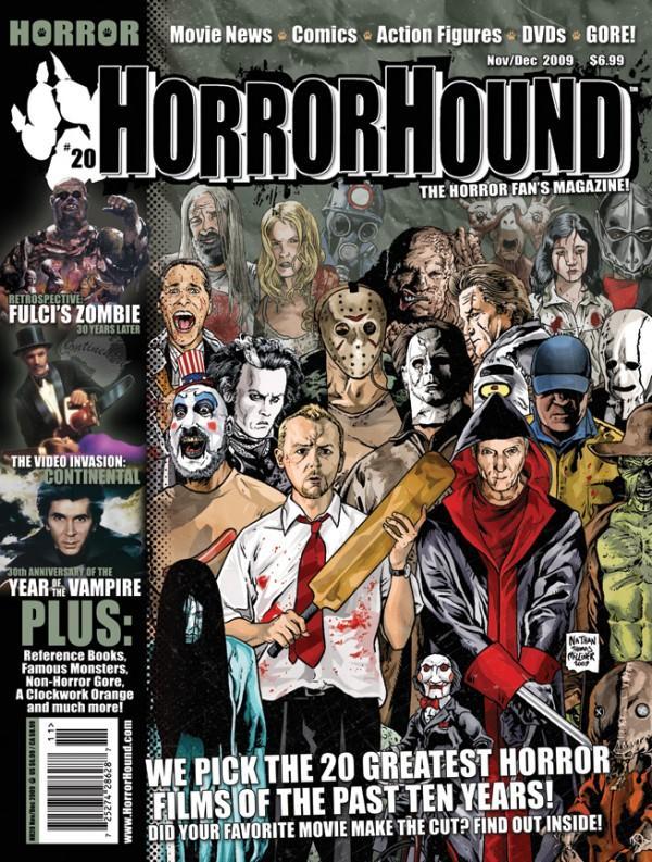 HORRORHOUND magazine side cover Issue 20 November/December 2009