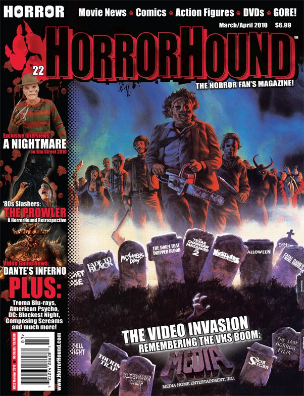 HORRORHOUND magazine side cover Issue 22 March/April 2010