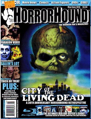 HORRORHOUND magazine side cover Issue 23 May/June 2010