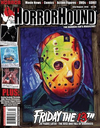 HORRORHOUND magazine side cover Issue 24 July/August 2010