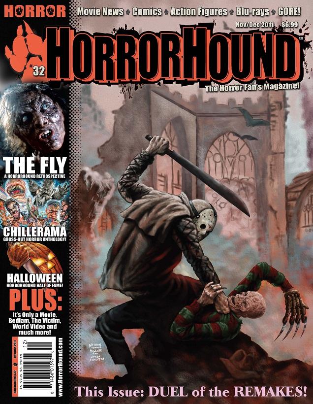 HORRORHOUND magazine side cover Issue 32 November/December 2011