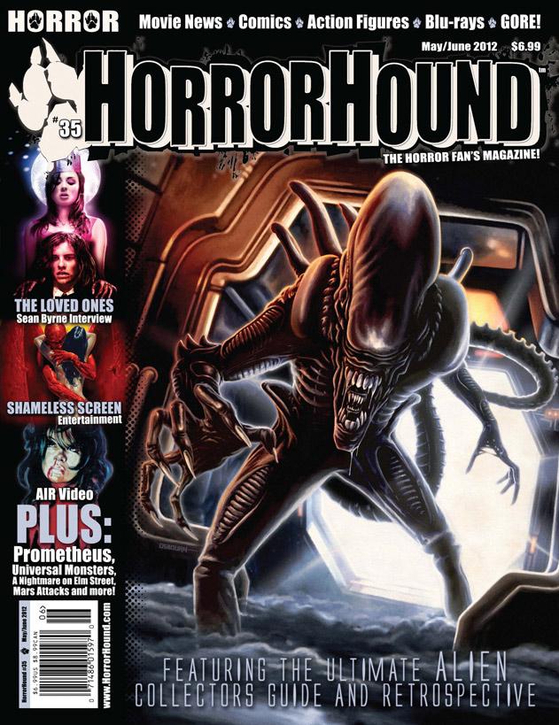 HORRORHOUND magazine side cover Issue 35 May/June 2012