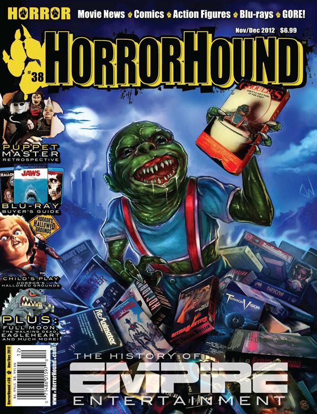 HORRORHOUND magazine side cover Issue 38 November/December 2012