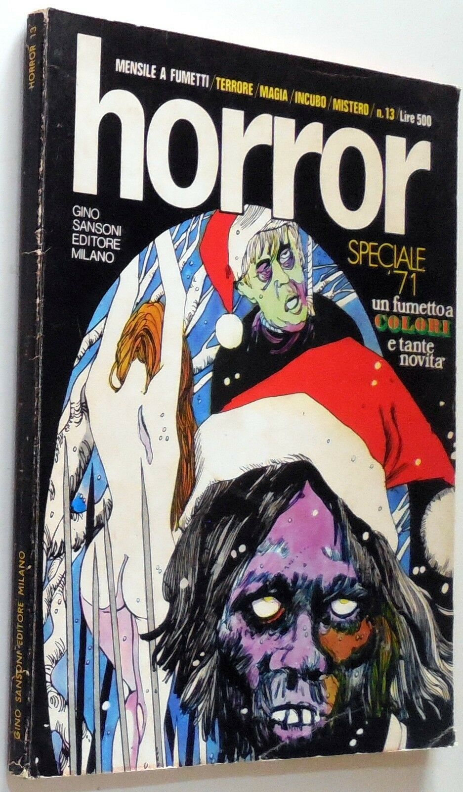 HORROR (It) magazine side cover Issue 13   1970
