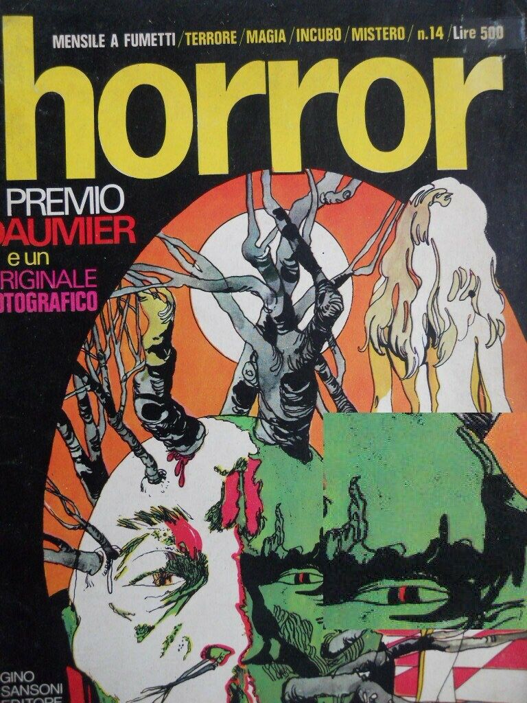 HORROR (It) magazine side cover Issue 14   1970