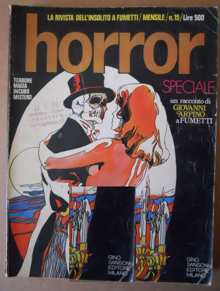 HORROR (It) magazine side cover Issue 15   1970