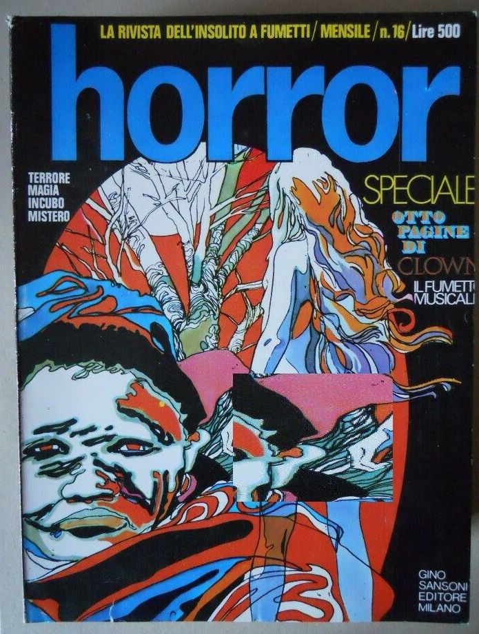 HORROR (It) magazine side cover Issue 16   1970