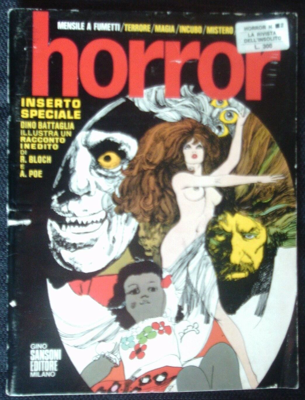 HORROR (It) magazine side cover Issue 5   1970