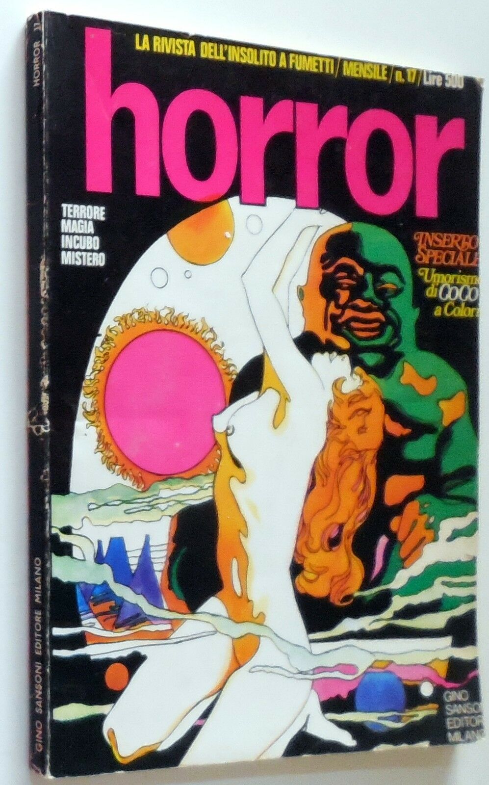 HORROR (It) magazine side cover Issue 17   1971