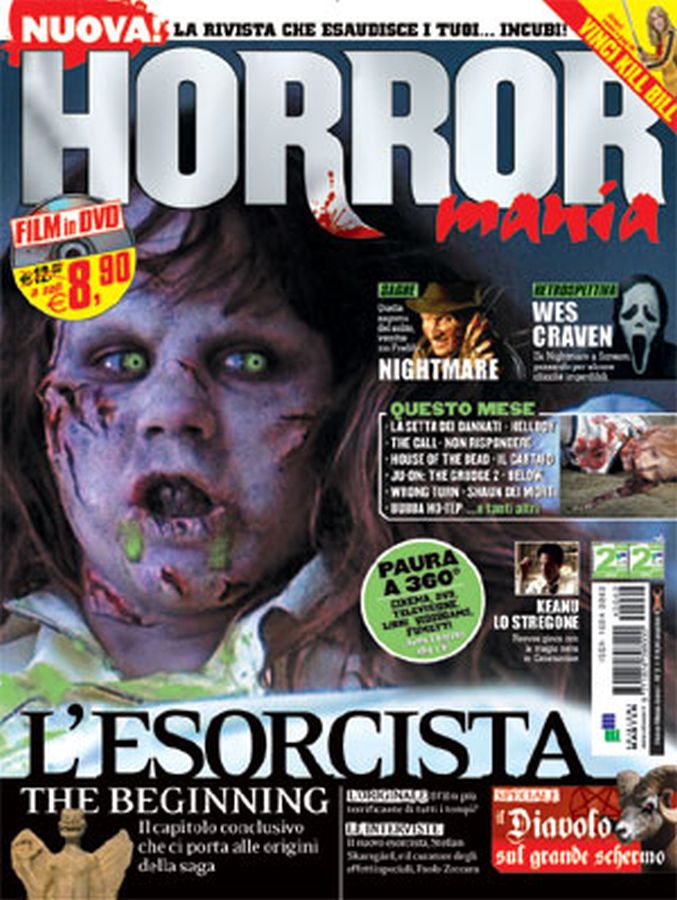 HORROR MANIA magazine side cover Issue 2  September 2004