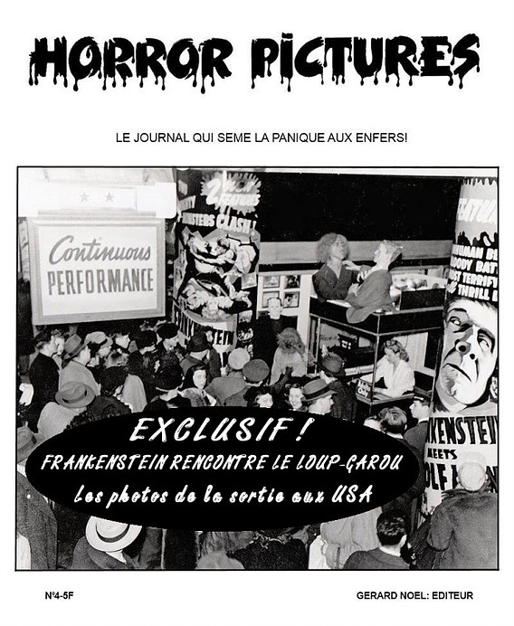 HORROR PICTURES magazine side cover Issue 4  1976