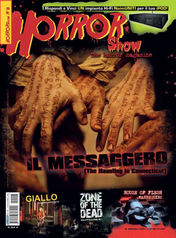 HORROR SHOW magazine side cover Issue 8  
