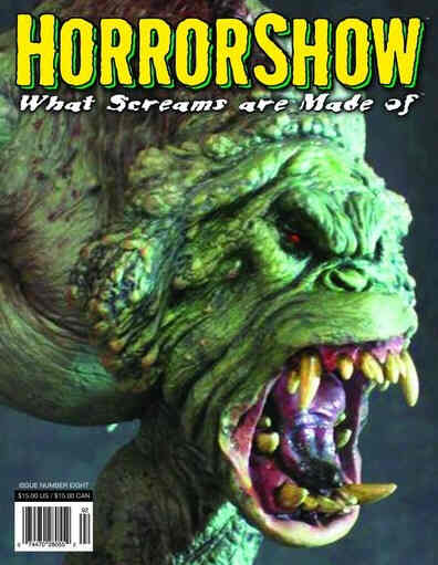 HORRORSHOW magazine side cover Issue 8  2010