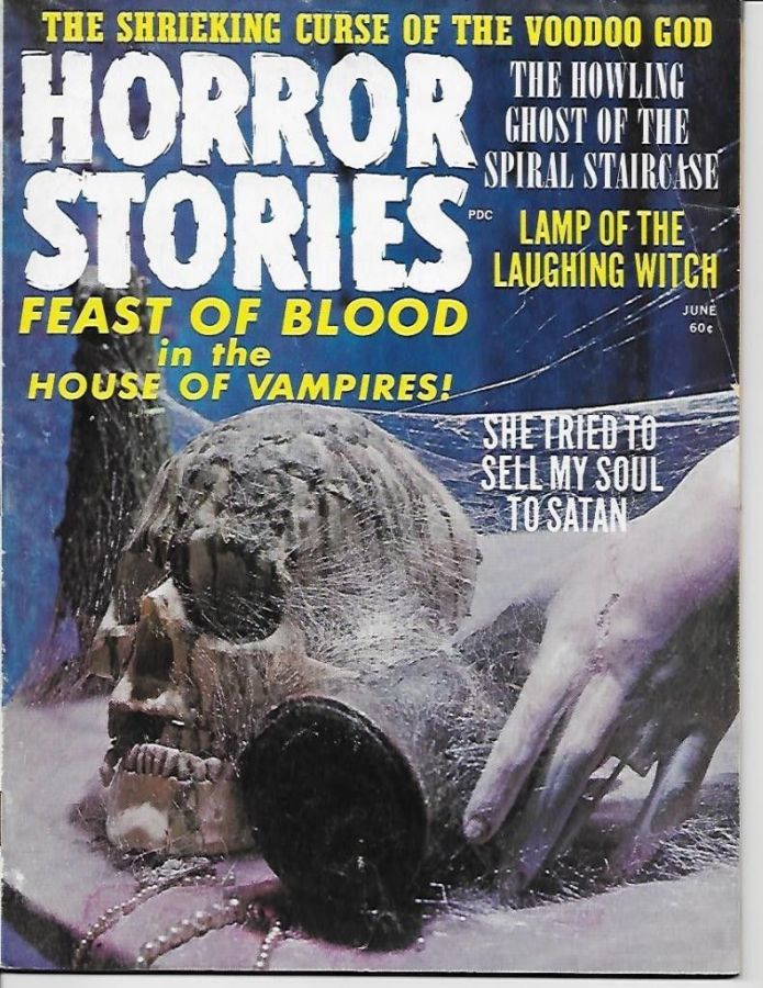 ADVENTURES IN HORROR/HORROR STORIES magazine side cover Issue 5 June 1971