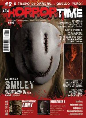 HORROR TIME magazine side cover Issue 2  October 2013