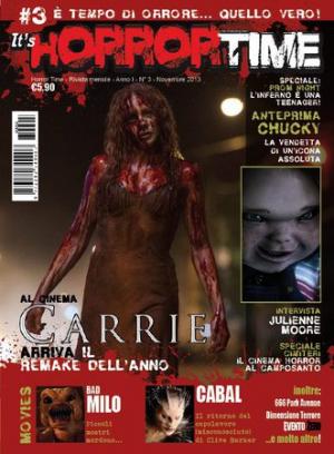 HORROR TIME magazine side cover Issue 3  November 2013