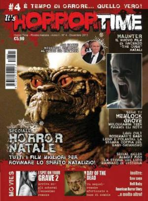 HORROR TIME magazine side cover Issue 4  December 2013