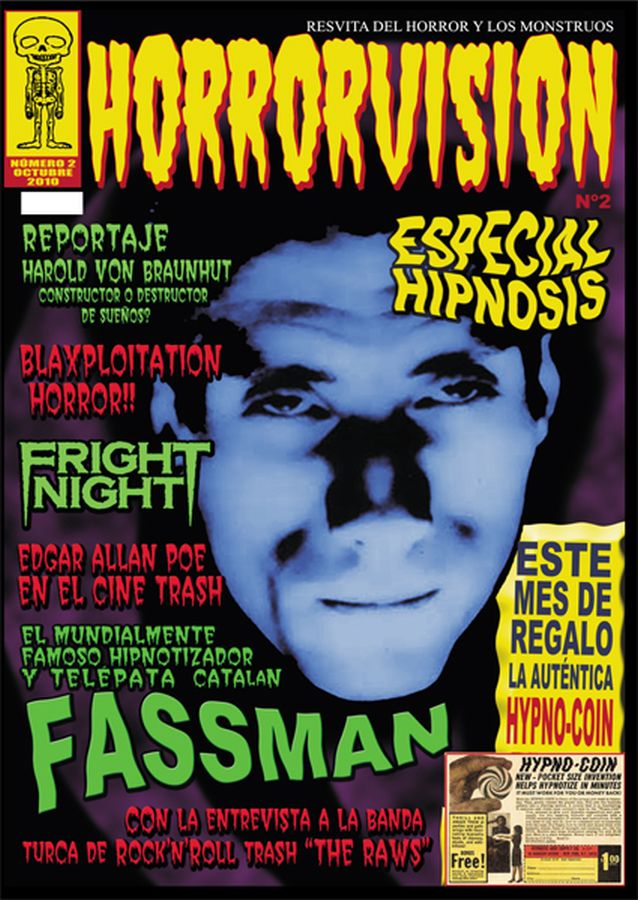 HORRORVISION magazine side cover Issue 2 October 2010