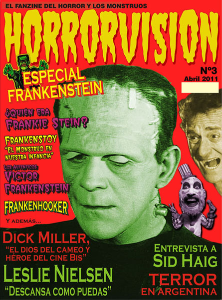 HORRORVISION magazine side cover Issue 3 April 2011